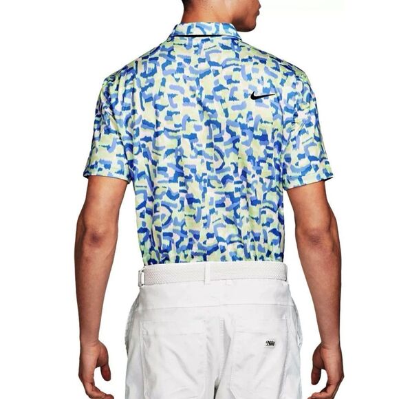 NIKE GOLF TOUR DRI-FIT CONFETTI PRINT POLO SHIRT Size Medium - Picture 2 of 11